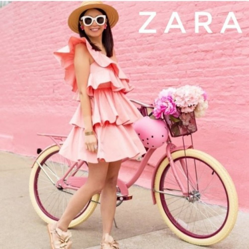Zara Limited Edition Ruffled Asymmetric Dress - Picture 10 of 15